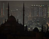 2010年地球一小时熄灯前后的开罗清真寺